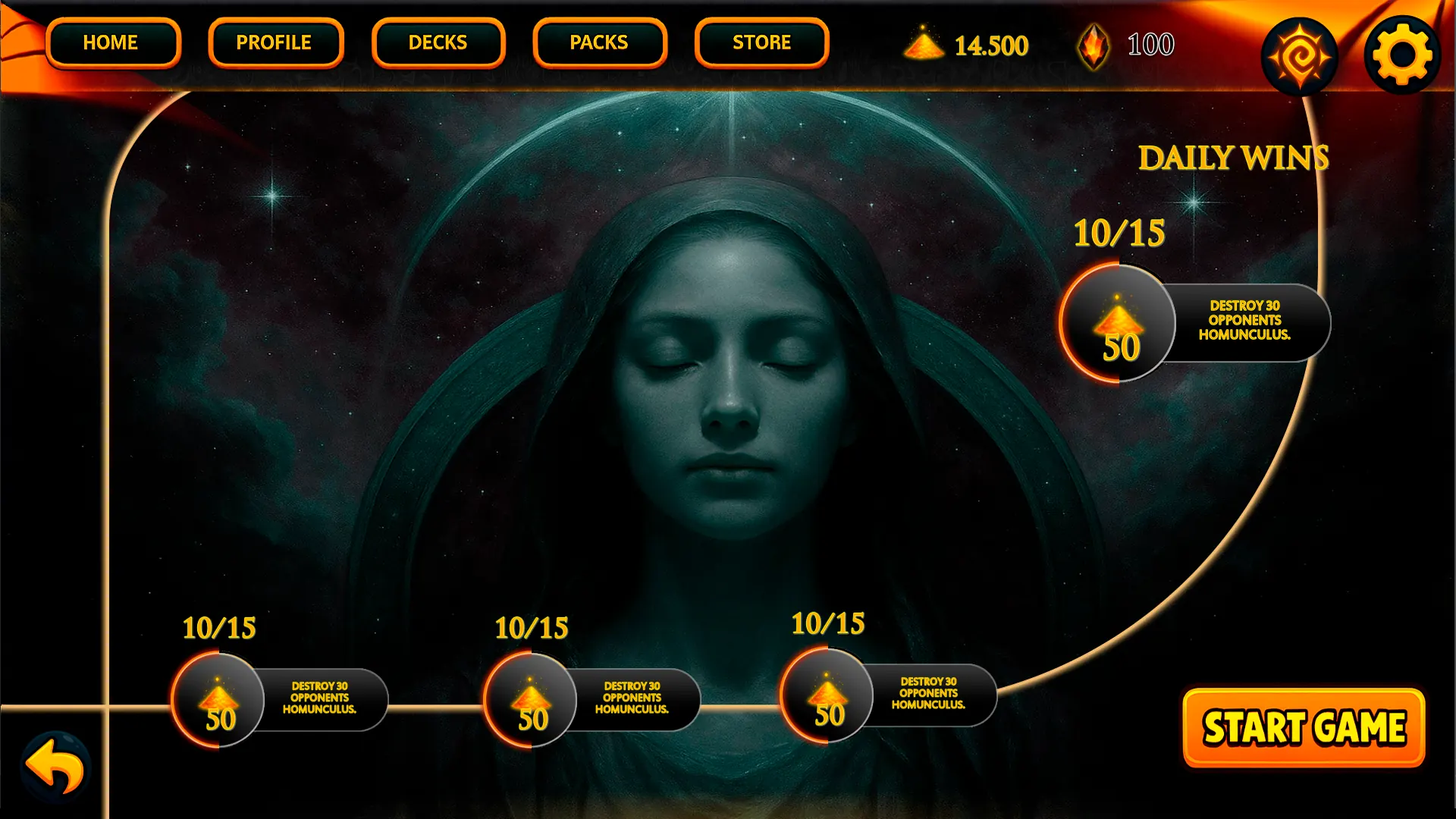 Hermetica board with Aether field, Malkuth and Pneuma