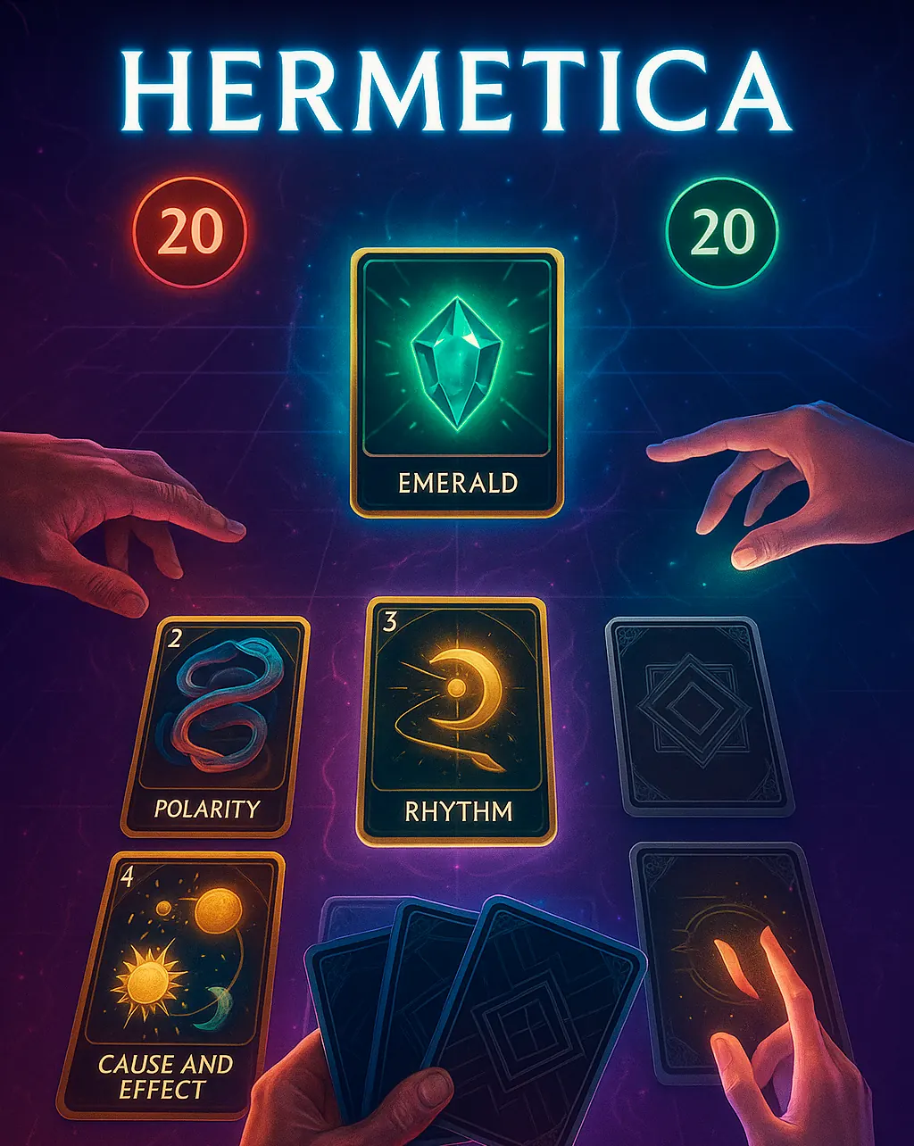 Hermetica card game artwork