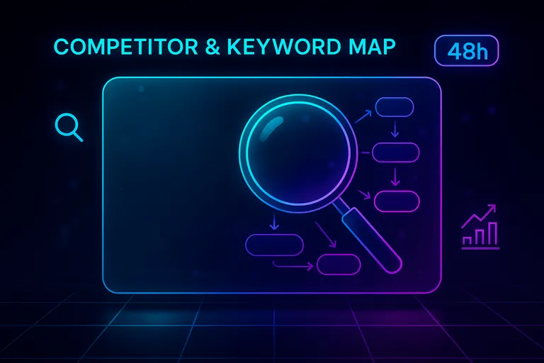 Competitor & Keyword Map service card